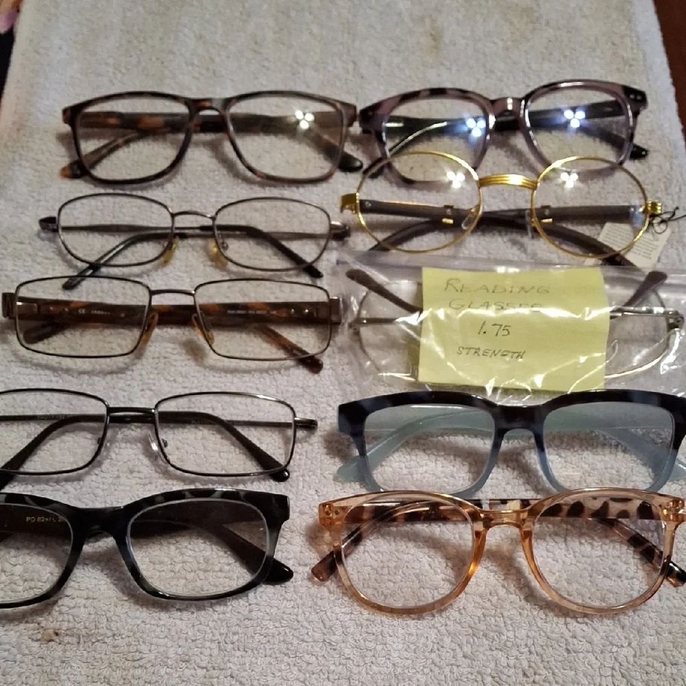 Stylish Eyeglasses Collection Set Of Six, Various Strengths (SG014)